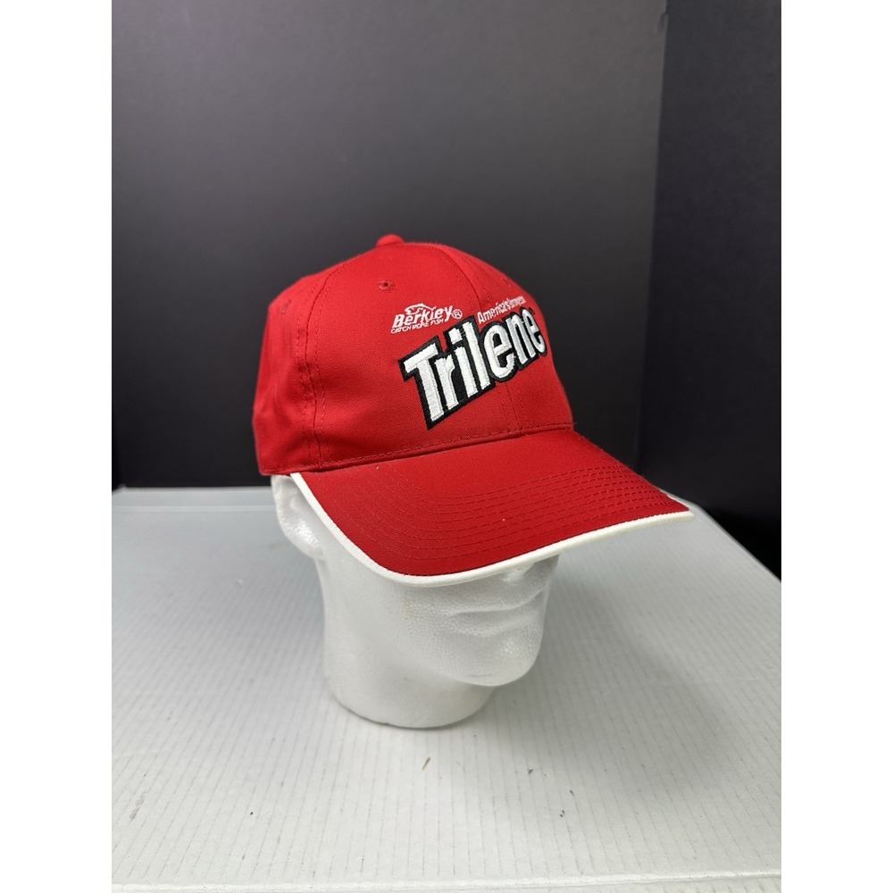 Berkley Trilene Super Strong Fishing Line Hat Cap Red Americas‎ Stongest